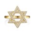 925 Sterling Silver Shiny Zirconia Star Ring 70200213