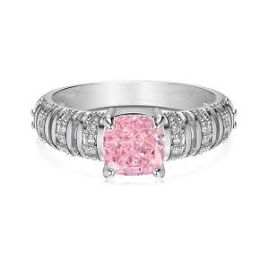 925 Sterling Silver Luxury Zirconia Solitaire Ring 70200220