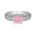 925 Sterling Silver Luxury Zirconia Solitaire Ring 70200220