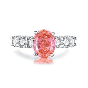 8A Cubic Zirconia Oval Solitaire Ring 70200228