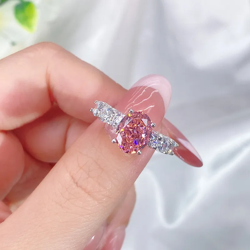 8A Cubic Zirconia Oval Solitaire Ring 70200228 - image1