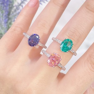 8A Cubic Zirconia Oval Solitaire Ring 70200231