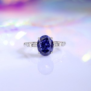 8A Cubic Zirconia Oval Solitaire Ring 70200231