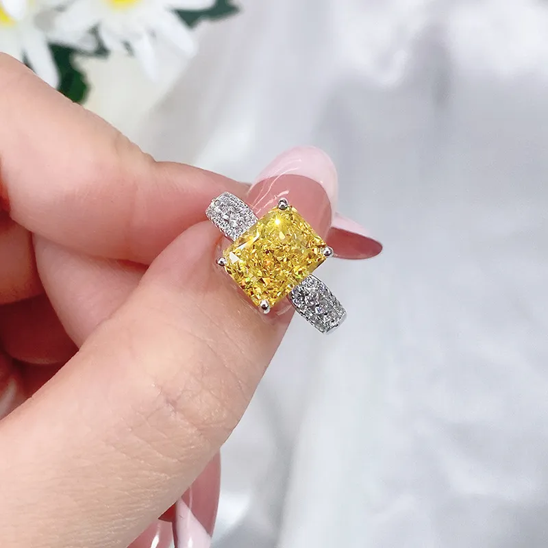 8A Cubic Zirconia Rectangle Solitaire Ring 70200236 - image2