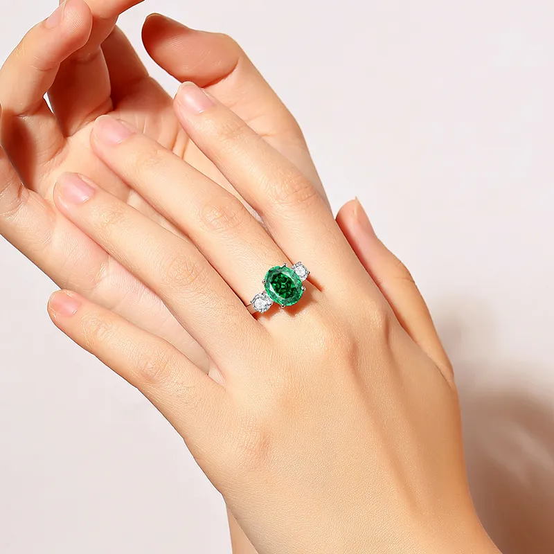 8A Cubic Zirconia Oval Solitaire Ring 70200240 - image1