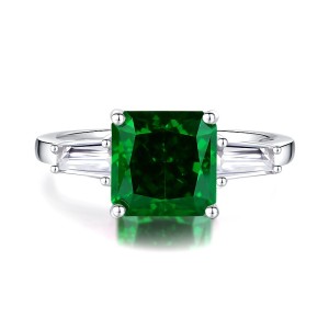 8A Cubic Zirconia Square Solitaire Ring 70200244