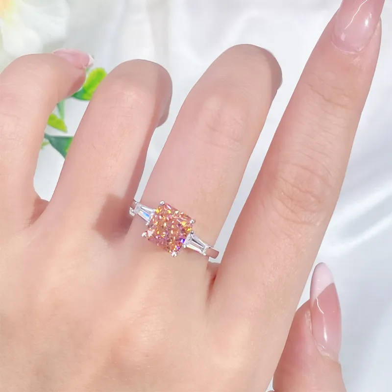 8A Cubic Zirconia Square Solitaire Ring 70200244 - image6