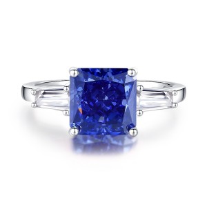 8A Cubic Zirconia Square Solitaire Ring 70200244