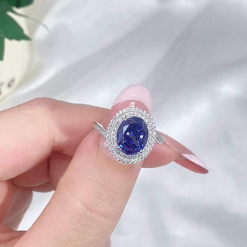 8A Cubic Zirconia Oval Solitaire Ring 70200245 - image3