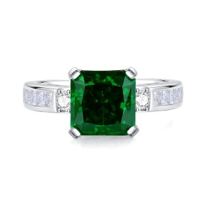 8A Cubic Zirconia Square Solitaire Ring 70200248