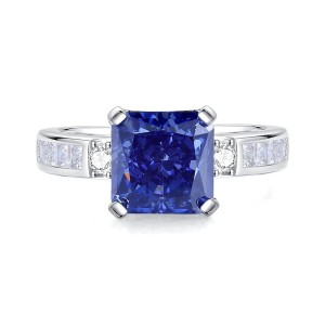 8A Cubic Zirconia Square Solitaire Ring 70200248