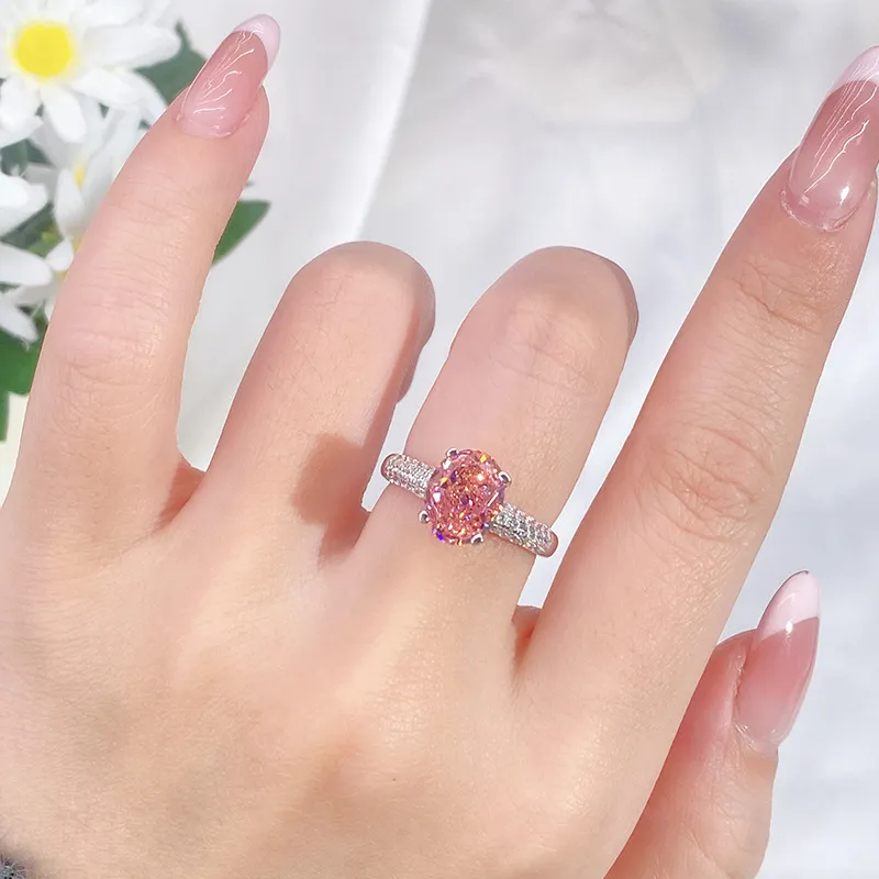 8A Cubic Zirconia Pigeon Egg Solitaire Ring 70200251 - image1