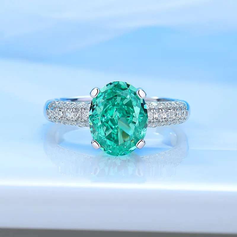 8A Cubic Zirconia Pigeon Egg Solitaire Ring 70200251 - image4