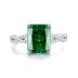 8A Cubic Zirconia Rectangle Solitaire Ring 70200252
