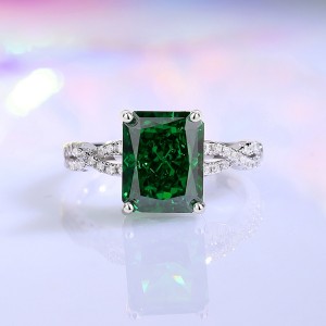 8A Cubic Zirconia Rectangle Solitaire Ring 70200252