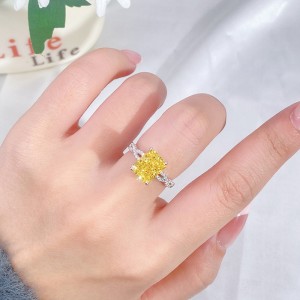 8A Cubic Zirconia Rectangle Solitaire Ring 70200252
