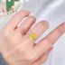 8A Cubic Zirconia Rectangle Solitaire Ring 70200252