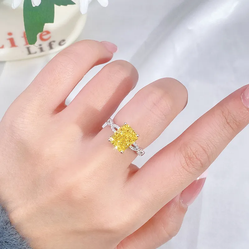 8A Cubic Zirconia Rectangle Solitaire Ring 70200252 - image2
