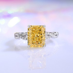8A Cubic Zirconia Rectangle Solitaire Ring 70200252
