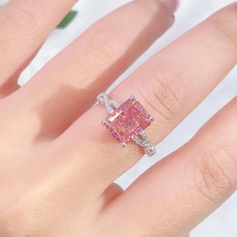 8A Cubic Zirconia Rectangle Solitaire Ring 70200252 - image3