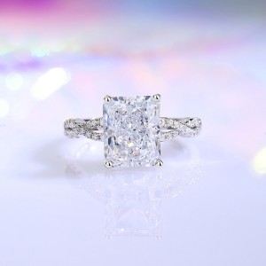8A Cubic Zirconia Rectangle Solitaire Ring 70200252