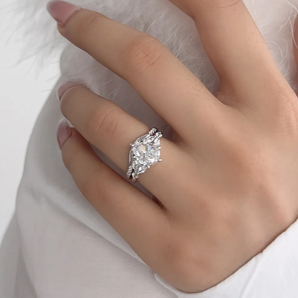 Crown High Carbon Diamond Stack Ring 70200257 - image1