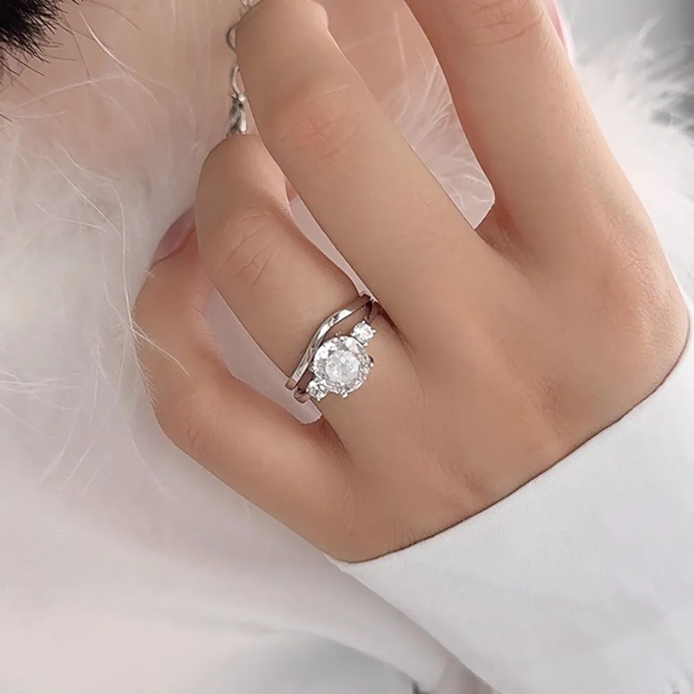 Oval High Carbon Diamond Stack Ring 70200259 - image1