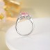 Pink Water Drop Zirconia Solitaire Ring 70200266