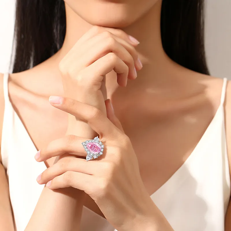Luxury Water Drop Zirconia Solitaire Ring 70200267 - image2