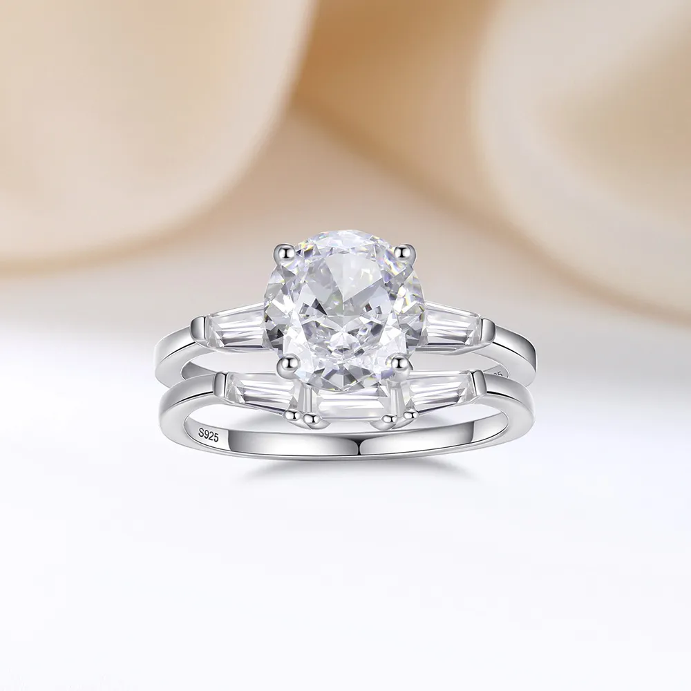 Round High Carbon Diamond Stack Ring 70200271 - image2