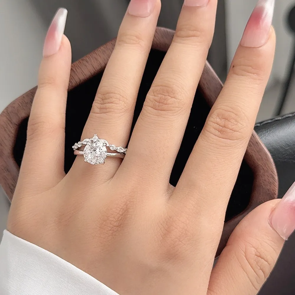Round High Carbon Diamond Stack Ring 70200272 - image1