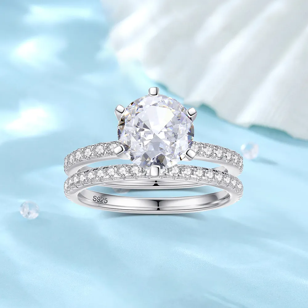 Round High Carbon Diamond Stack Ring 70200275 - image2