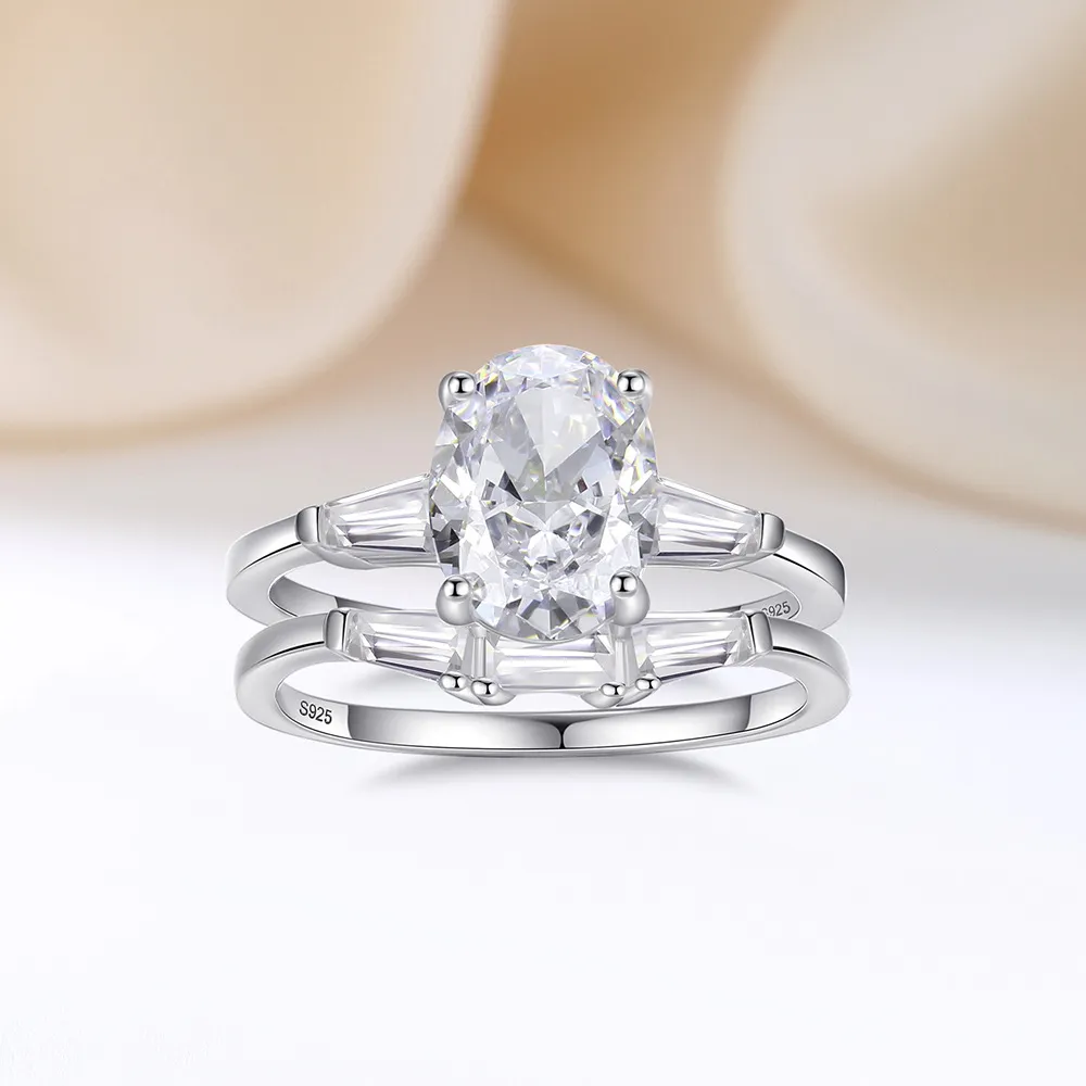 Oval High Carbon Diamond Stack Ring 70200276 - image2
