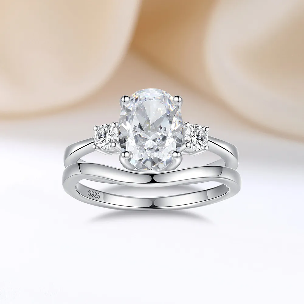Oval High Carbon Diamond Stack Ring 70200277 - image2
