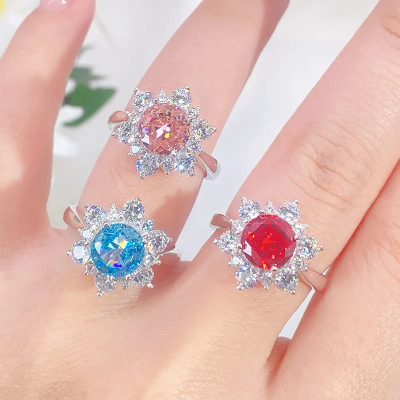 Snowflake High Carbon Diamond Solitaire Ring 70200278 - image1