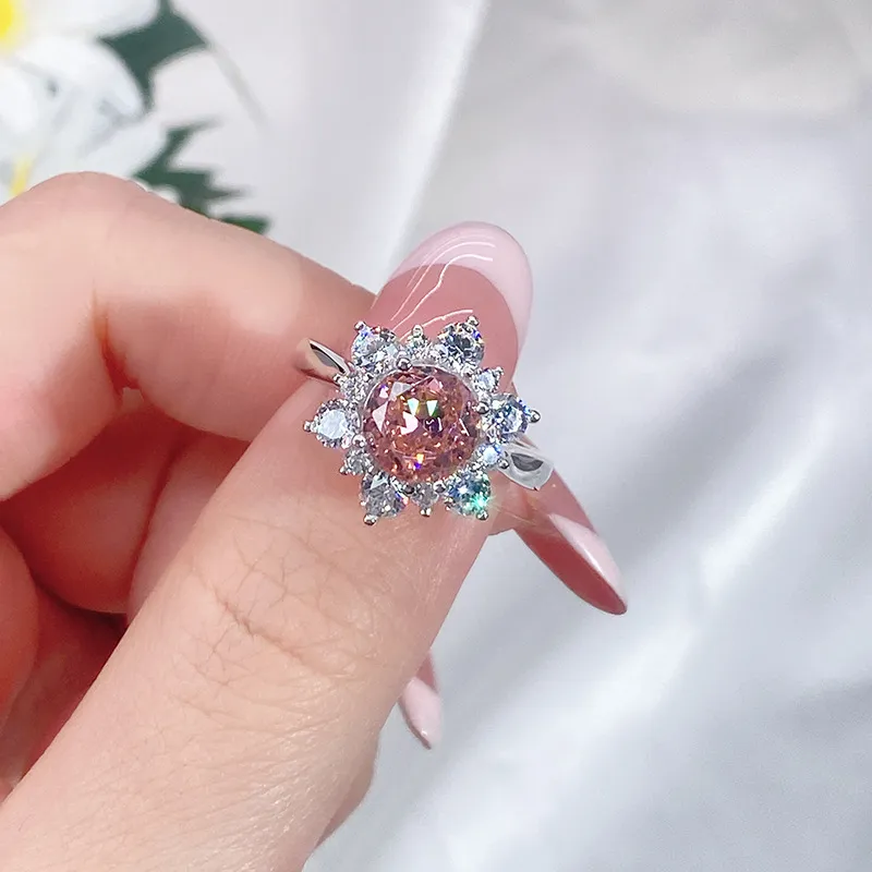 Snowflake High Carbon Diamond Solitaire Ring 70200278 - image3