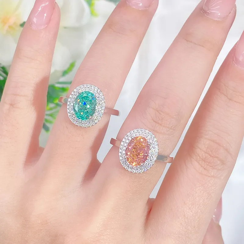8A Cubic Zirconia Pigeon Egg Solitaire Ring 70200279 - image1