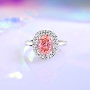 8A Cubic Zirconia Pigeon Egg Solitaire Ring 70200279