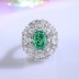 8A Cubic Zirconia Oval Cluster Solitaire Ring 70200280