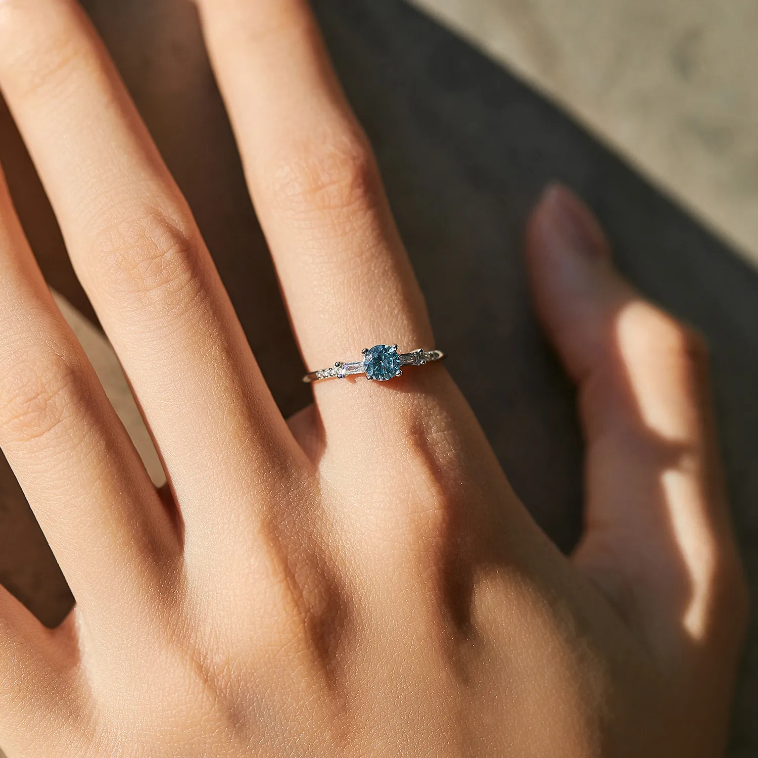 925 Sterling Silver Crystal Dainty CZ Ring 70200296 - image1