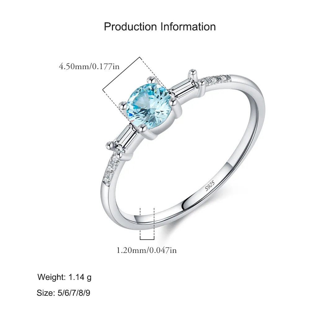 925 Sterling Silver Crystal Dainty CZ Ring 70200296 - image2