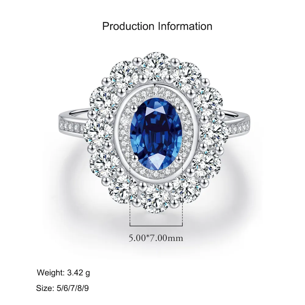 925 Sterling Silver Vintage Halo Zircon Ring 70200309 - image2