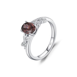 925 Sterling Silver Vintage Filigree CZ Ring 70200312