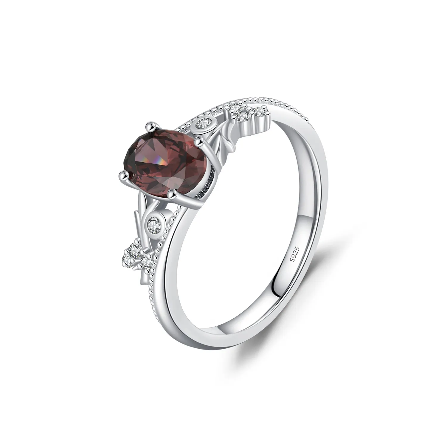 925 Sterling Silver Vintage Filigree CZ Ring 70200312