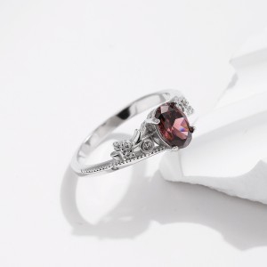 925 Sterling Silver Vintage Filigree CZ Ring 70200312