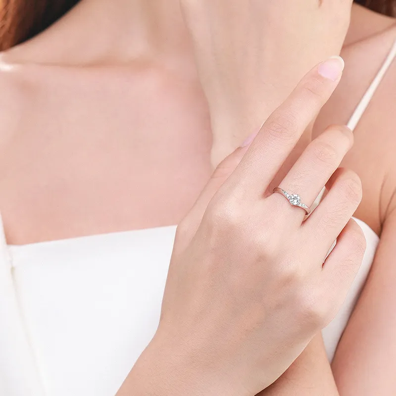 925 Sterling Silver Classic Round-Cut CZ Solitaire Ring 70200337 - image1