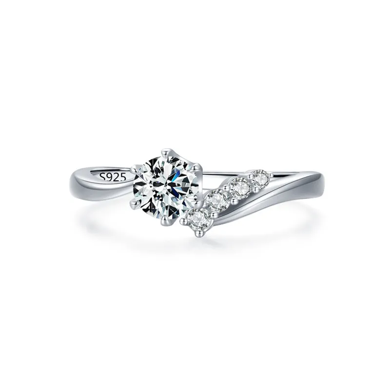 925 Sterling Silver Round-Cut Solitaire CZ Ring 70200341 925 Sterling Silver Round-Cut Solitaire CZ Ring 70200341