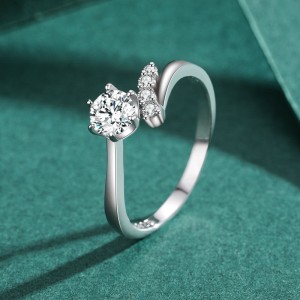 925 Sterling Silver Round-Cut Solitaire CZ Ring 70200341 925 Sterling Silver Round-Cut Solitaire CZ Ring 70200341