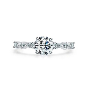925 Sterling Silver 1 CT Zircon Solitaire Ring 70200361