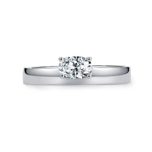 925 Sterling Silver Classic Minimalist Oval Zircon Solitaire Ring 70200366 925 Sterling Silver Classic Minimalist Oval Zircon Solitaire Ring 70200366